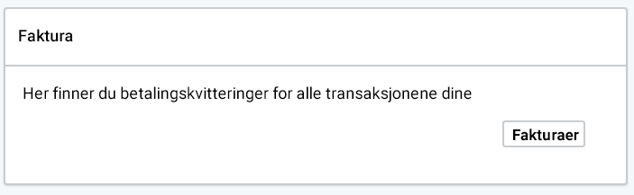 Faktureringsdelen. Fakturaoversikt-knapp