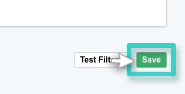 CRM segment, define segment. The save button is highlighted