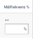 Tidligere mål for SMS-kampanjer. Målrate i prosent