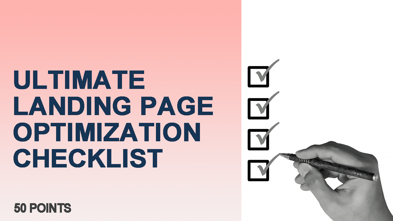 50 points ultimate landing page optimization checklist