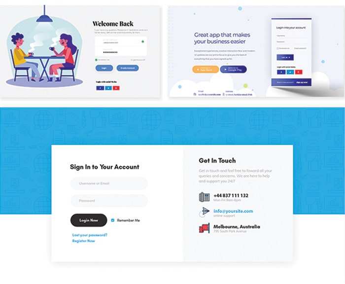 add simple forms to fill in your landing pages